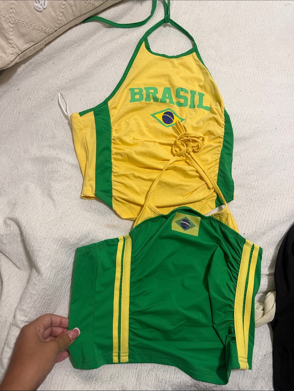 Brasil Yellow & Green tops